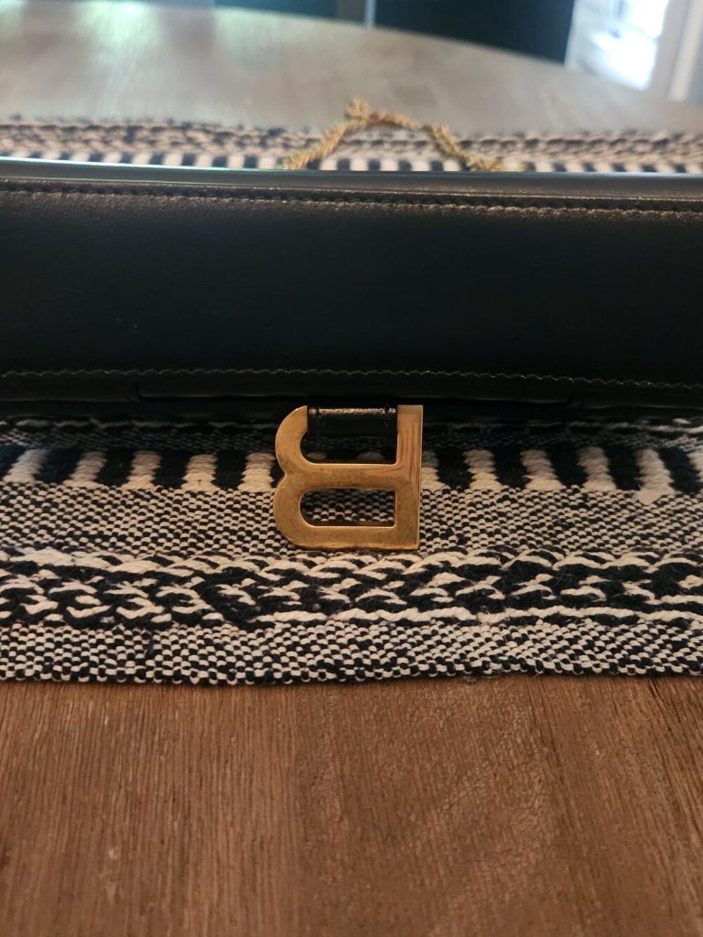 Balenciaga Hourglass Chain Purse - Black - with Box - Picture 2 of 10